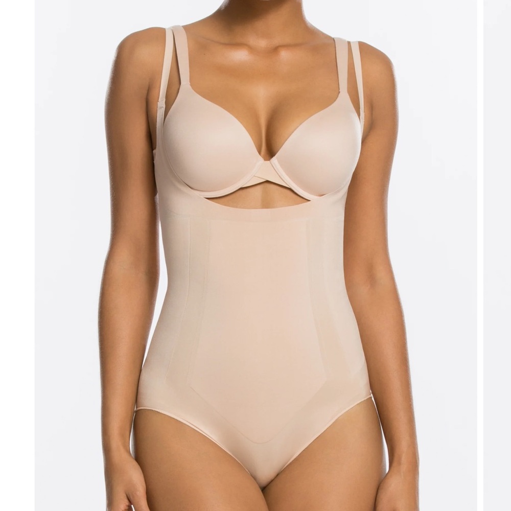 SPANX Nude High-Waist Shaping Bodysuit